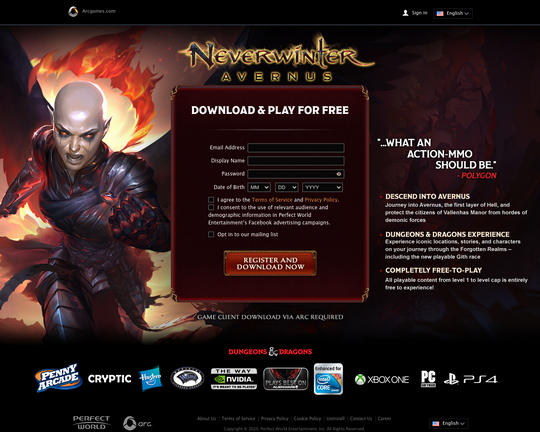 Dungeons & Dragons Neverwinter Logo